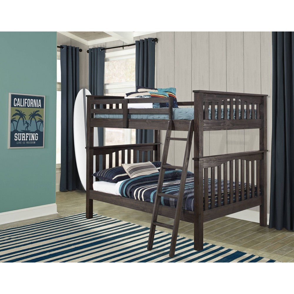 Photos - Bed Frame Full Over Full Highlands Harper Kids' Bunk Bed Espresso - Hillsdale Furnit