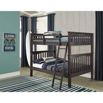 Full Over Full Highlands Harper Kids' Bunk Bed Espresso - Hillsdale Furniture