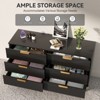 Buenhomino 6 Drawer Dresser for Bedroom, 47" Wide Modern Chest of Drawers with Fluted Design - 3 of 4