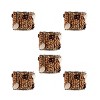Gallerie II Natural Wood Beaded Napkin Ring Set of 6 - 3 of 4