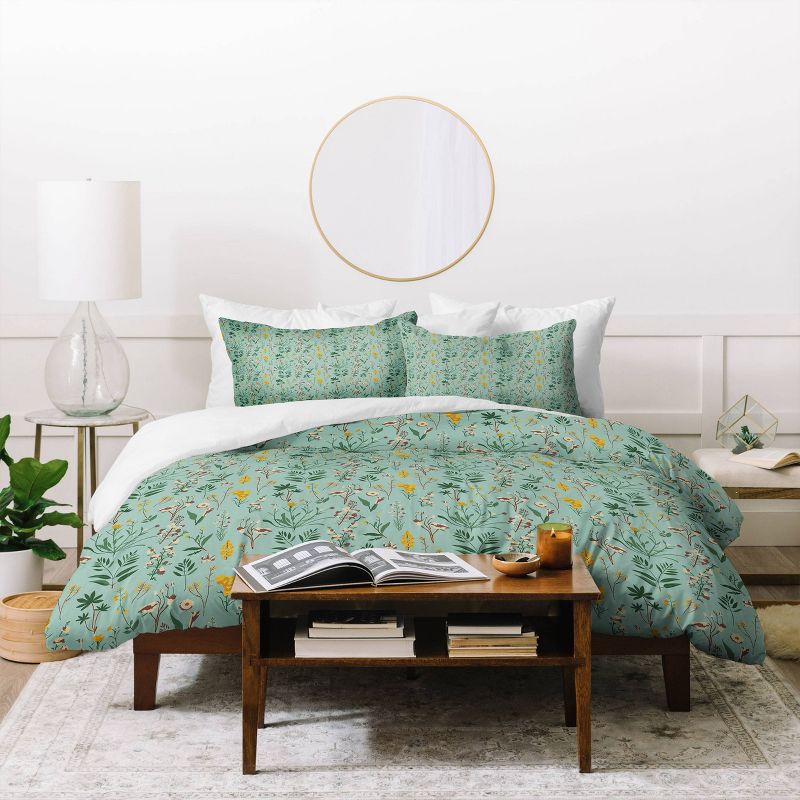 Holli Zollinger Zarah Wildflower Comforter Set Green - Deny Designs, 5 of 6