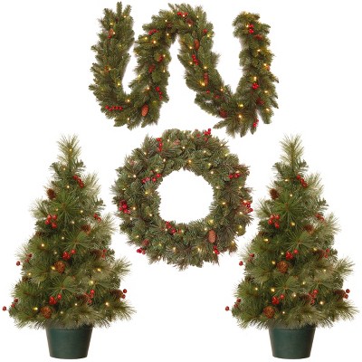 Photo 1 of National Tree Co. Entrance 3 Foot Pre-Lit Christmas Tree