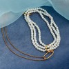 SOHI Women's Daisy White The Larissa Chain Necklace - 3 of 4
