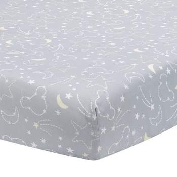 Lambs & Ivy Disney Baby Nursery Crib Fitted Sheet - Mickey Mouse