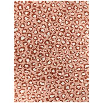 Alma Leopard Print Shag Kids' Rug - Balta Rugs