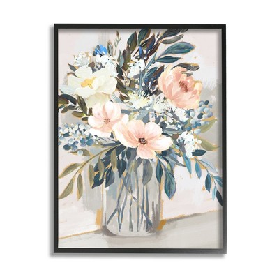 Stupell Industries Pink Overflowing Floral Bouquet Framed Giclee