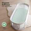 KeaBabies Organic Bassinet Sheet for Baby Girls, Boys, 2-Pack Soothe Bassinet Fitted Sheets, Bedside Bassinet Mattress Sheet - 2 of 4