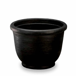 Crescent Garden Agave Indoor/Outdoor Round Planter Pot Planter Black 21'' - 1 of 2