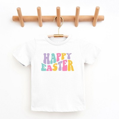 The Juniper Shop Happy Easter Wavy Colorful Youth Short Sleeve Tee