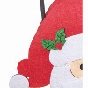 Gallerie II 6.1" Jolly Santa Claus Cute Felt Christmas Candy Bag Holder Basket Container - image 2 of 3