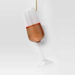 4.5" Christmas Glass Champagne Ornament - Wondershop™ - 1 of 3