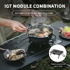 Naturehike Portable IGT Table with Charcoal Grill, Folding Camping Table and BBQ Grill with Desk Extension & Lantern Stand - 4 of 4