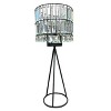 Ultimate Innovations Iron & Acrylic Teardrop Chandelier Novelty Table Lamp Black & Clear - 2 of 4