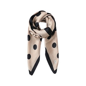 Anna-Kaci Women's Polka Dot Print Square Scarf with Soft Silky Fabric Lightweight Versatile Neck Accessory - 1 of 4