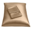 BLISSFORD Satin Pillowcase with Zipper, Satin Pillow Cases 2 Pack, Silk Pillow Cover - 2 of 4