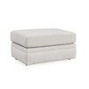 Signature Design by Ashley Maitelynn Ottoman, Chalk White Upholstered Footrest with Modern Cushion Design - 3 of 4