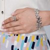 Lucy Quartermaine Splash Bracelet - Artistic Sterling Silver Design - 3 of 4