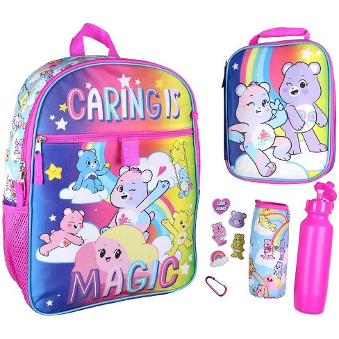 Disney Princess Lunchbox Combo Set - 3 Piece Lunchbox Set - Lunchbox, Water  Bottle and Carabina Hot Pink 