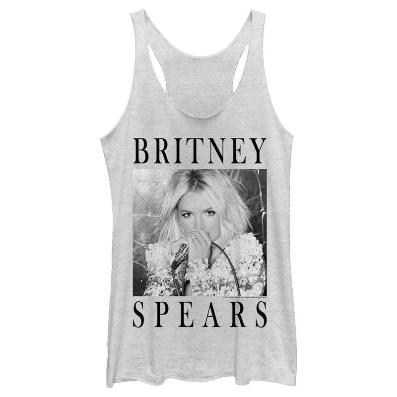 Women's Britney Spears Classic Star Frame Racerback Tank Top, 1 of 5