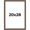 PosterPalooza | Elegant Brown Picture Frame - UV Acrylic, Foam Board Backing, Hanging Hardware - 2 of 4