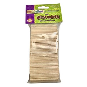 Creativity Street Mini Craft Sticks, Natural, 2-9/16", 500 Pieces (Pack of 6) - 1 of 1
