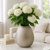 Decorative Vase Stoneware Ceramic Glam Teardrop Sculpture with Textured Surface and Modern Luxe Accent Design - 3 of 4