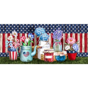 Briarwood Lane American Picnic Summer Large Mini Mat 22x10 Indoor Outdoor For Summer Doormat - 1 of 2