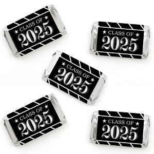 Big Dot of Happiness Graduation Cheers - Mini Candy Bar Wrapper Stickers - 2025 Graduation Party Small Favors - 40 Count - 1 of 4