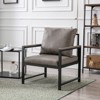 NicBex Leather Fabric Accent Chair,Upholstered Living Room Chairs with Mid-Height Backrest,Modern Arm Chair,Accent Chairs for Living Room - 2 of 4