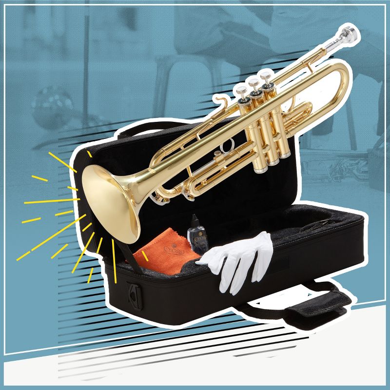 Mendini By Cecilio Bb Trumpet for Kids & Adults - Beginner or Advanced Brass Instruments, 2 of 8