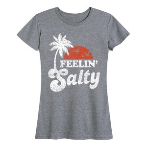 Women's - Instant Message - Feelin Salty Short Sleeve Graphic T-Shirt - 1 of 4
