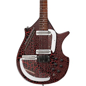 Danelectro Sitar Electric Guitar Red Crackle - 1 of 4