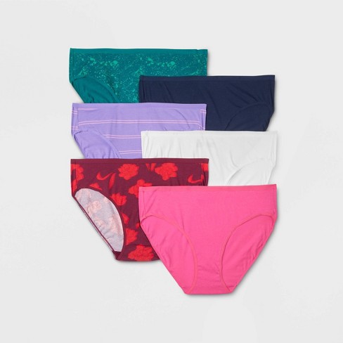 Women's 6pk Bikini Underwear - Auden™ Print Mix 4X
