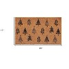 HomeRoots 17" X 29" Natural and Black Coir Floral Welcome Outdoor Door Mat - 3 of 3