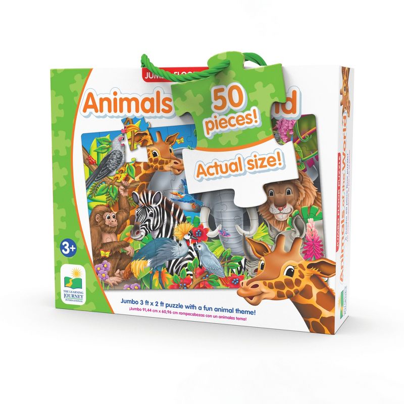 The Learning Journey Jumbo Floor Puzzles Animals of The World (50 pieces), 4 of 6