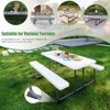 SUGIFT 6FT Heavy-Duty Picnic Table Portable Indoor Outdoor Bench - 4 of 4