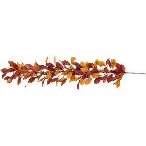 Northlight Autumn Magnolia Leaves and Mixed Berries Artificial Fall Harvest Garland - 5' x 8" - 1 of 4