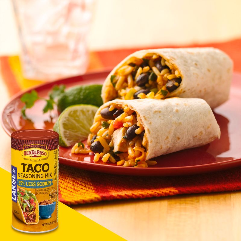Old El Paso Gluten Free Taco Seasoning Mix Reduced Sodium Value Size - 6.25oz, 4 of 12
