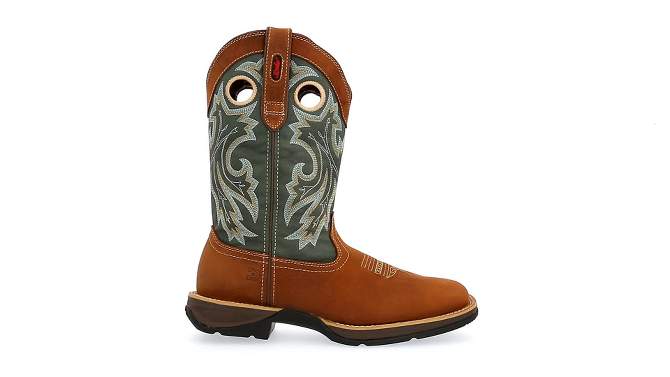 Men's Rebel by Durango Pull-On Western Boot, DDB0131, Saddlehorn and Clover, 2 of 9, play video