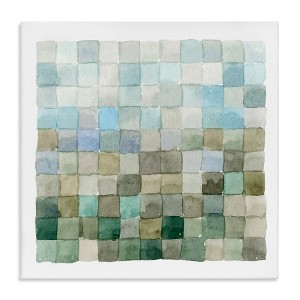 Stupell Industries Modern Watercolor Checkered Shapes, 30" x 30" - 1 of 4