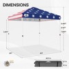 EAGLE PEAK 8x8ft Pop Up Canopy Tent Instant Outdoor Canopy with Wheeled Bag - 3 of 4