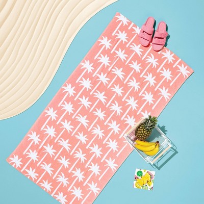 Palm Tree Printed Beach Towel - Sun Squad&#8482;