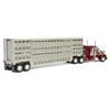 First Gear DCP 1/64 Peterbilt 359 Sleeper & Wilson Vintage Livestock Trailer, 2024 NFTM 60-1844 - 3 of 4