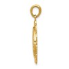 Black Bow Jewelry 14k Yellow or White Gold Round Filigree Miraculous Medal Pendant, 22mm - 2 of 4