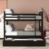 Full Over Full Bunk Bed with Twin Size Trundle and Ladder - 2 of 4