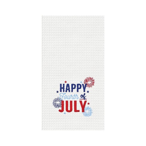 C&F Home Free to Sparkle July 4th Cotton Waffle Weave Kitchen Towel