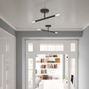 Livex Lighting Copenhagen 2 - Light Semi-Flush Mount in  Black - 3 of 4