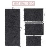 Bell Flower Collection Tufted Bath Rugs, Extra Soft and Absorbent, Non-Slip Bath Mats, Machine Washable Bathroom Mats, 4 Piece Set with Runner, Gray - 3 of 4
