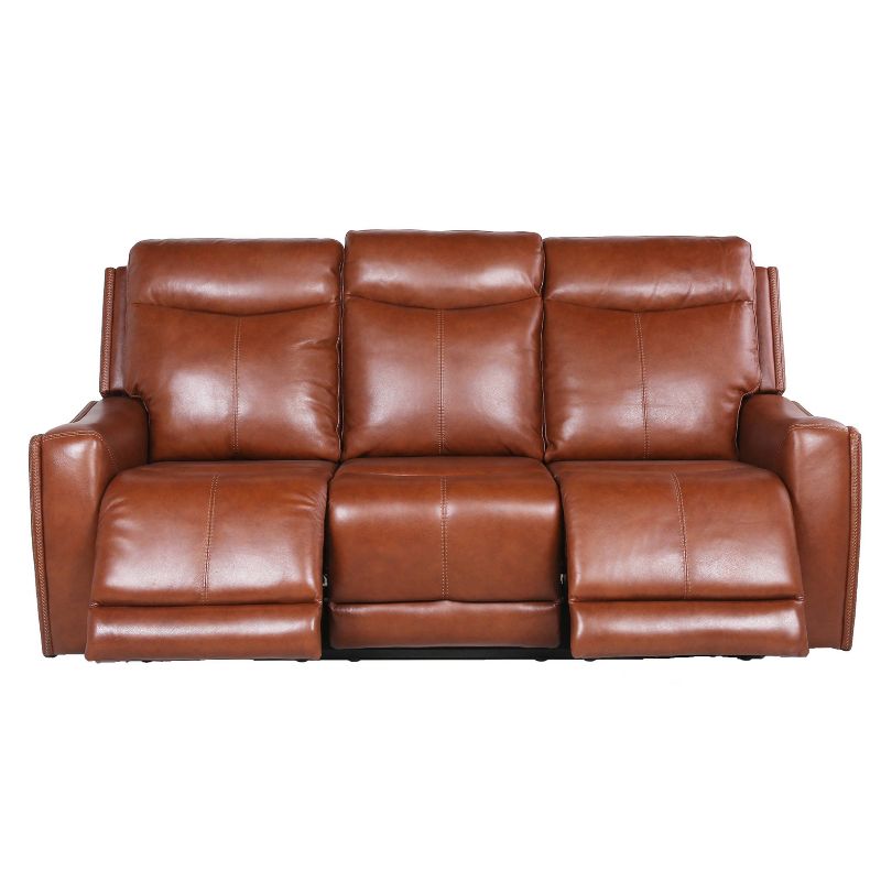 Natalia Power Recliner Sofa Caramel Leather - Steve Silver Co., 6 of 19