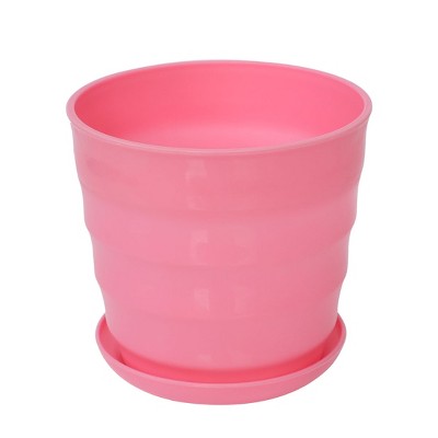 Unique Bargains Home Decoration Round Plastic Flower Pot 5" Dia